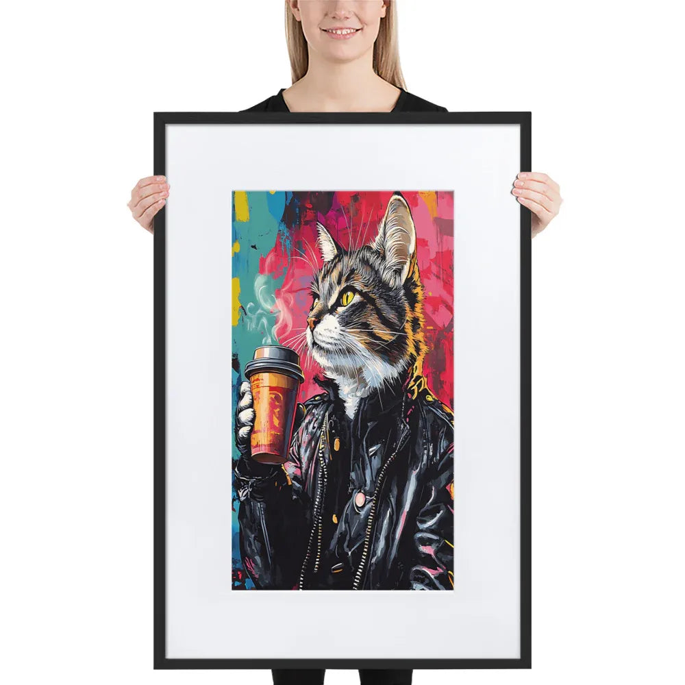 street-art-feline-v5-gerahmtes-poster-gerahmtes-poster-jlr-design-1 - JLR Design