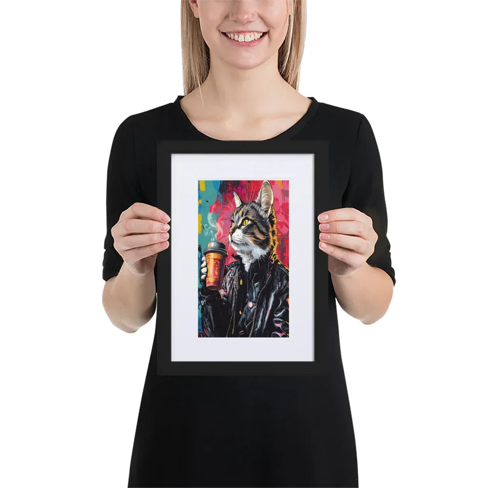 street-art-feline-v5-gerahmtes-poster-gerahmtes-poster-jlr-design-2 - JLR Design