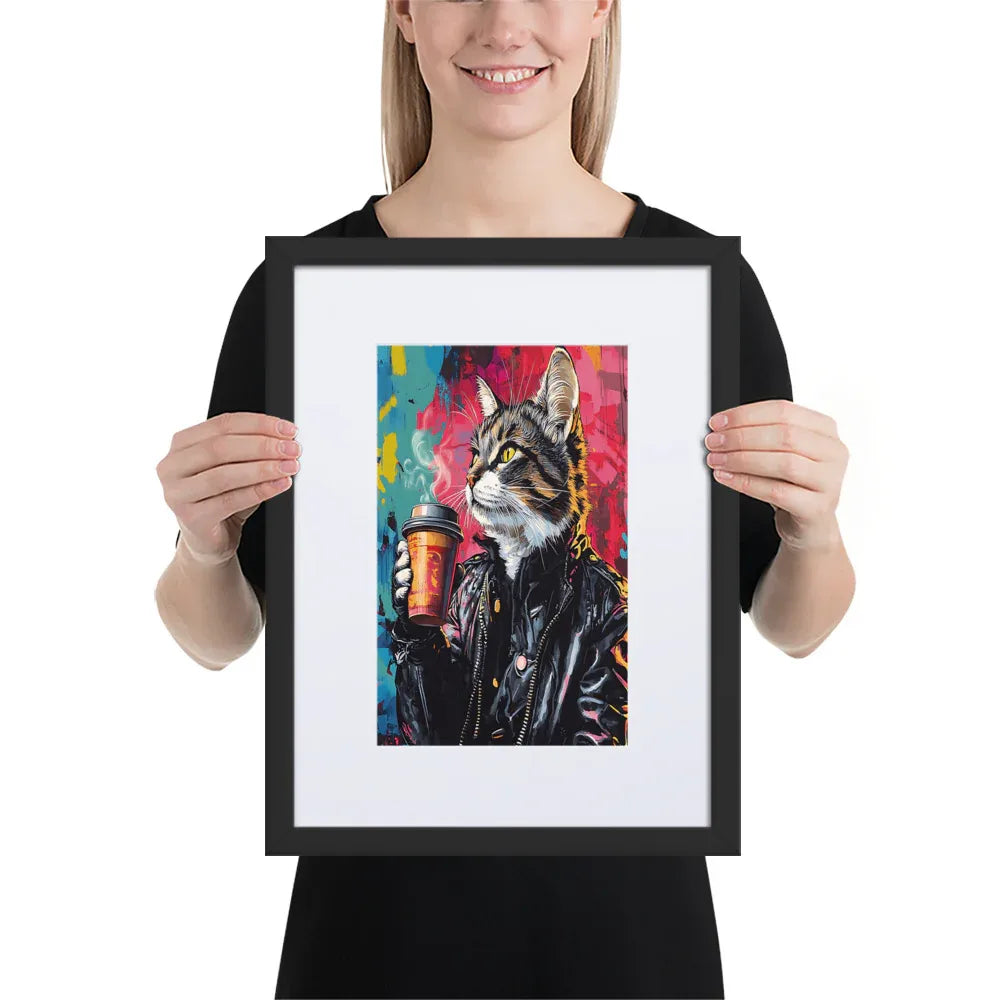 street-art-feline-v5-gerahmtes-poster-gerahmtes-poster-jlr-design-3 - JLR Design