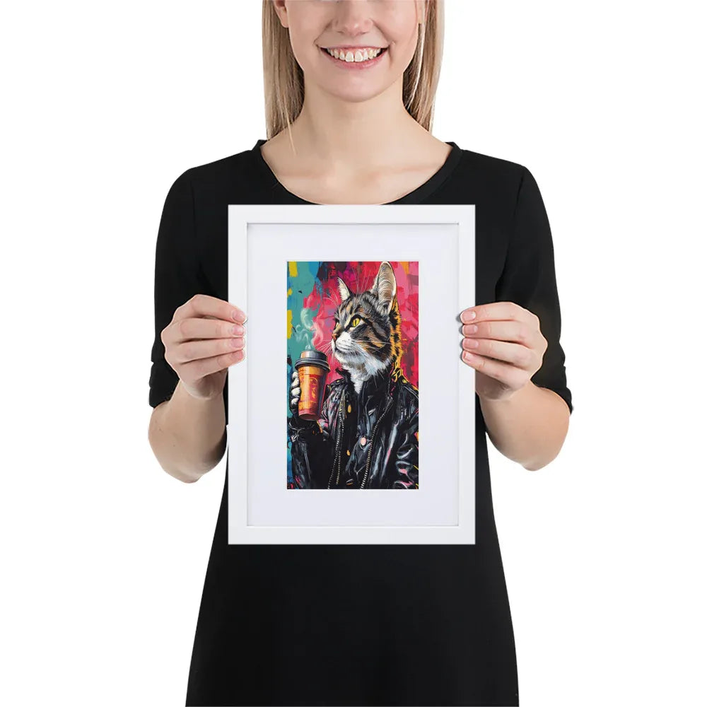street-art-feline-v5-gerahmtes-poster-gerahmtes-poster-jlr-design-5 - JLR Design