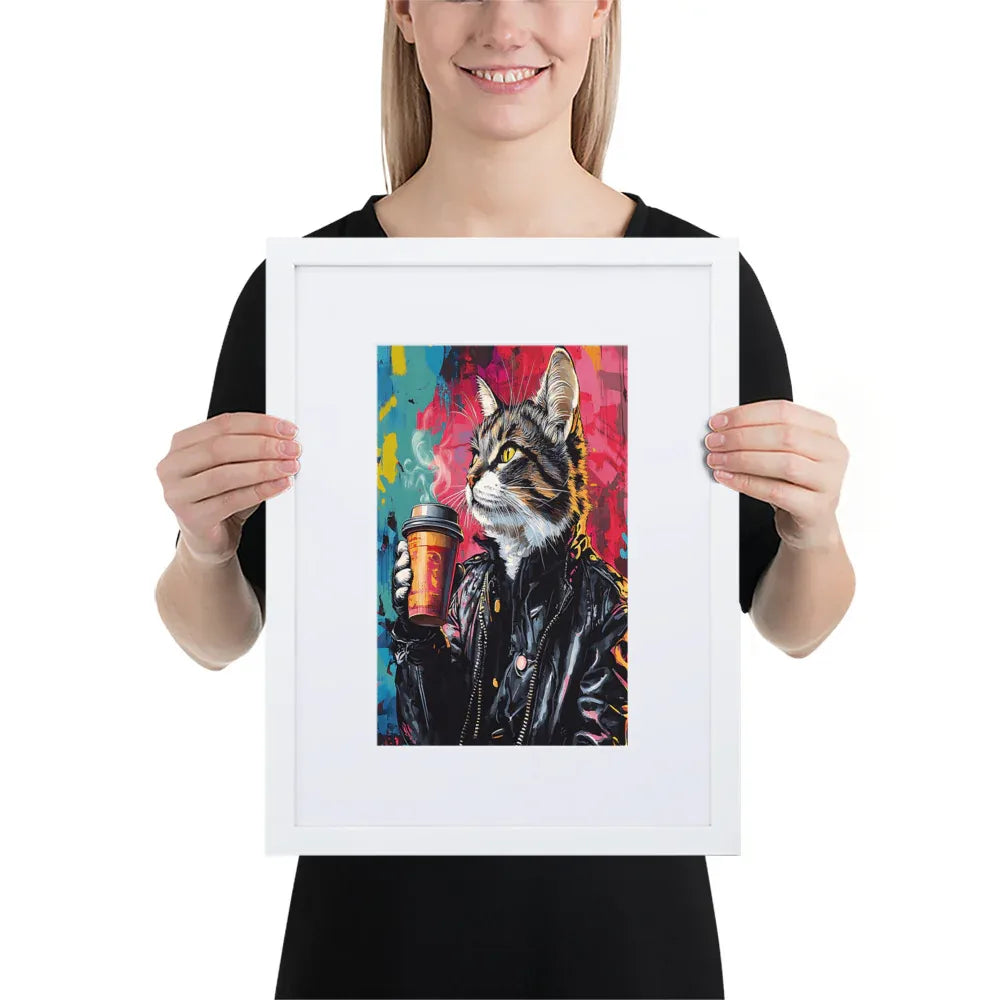street-art-feline-v5-gerahmtes-poster-gerahmtes-poster-jlr-design-6 - JLR Design