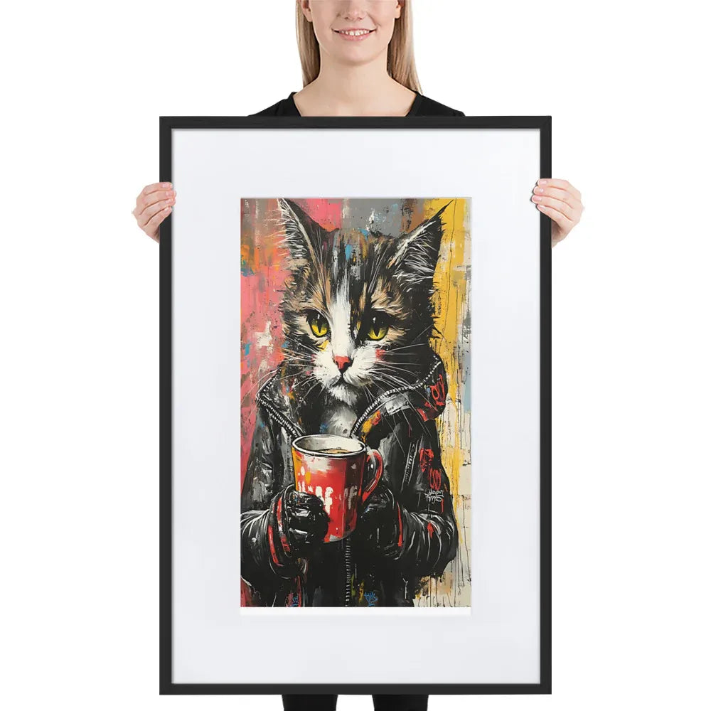 street-art-feline-v6-gerahmtes-poster-gerahmtes-poster-jlr-design-1 - JLR Design