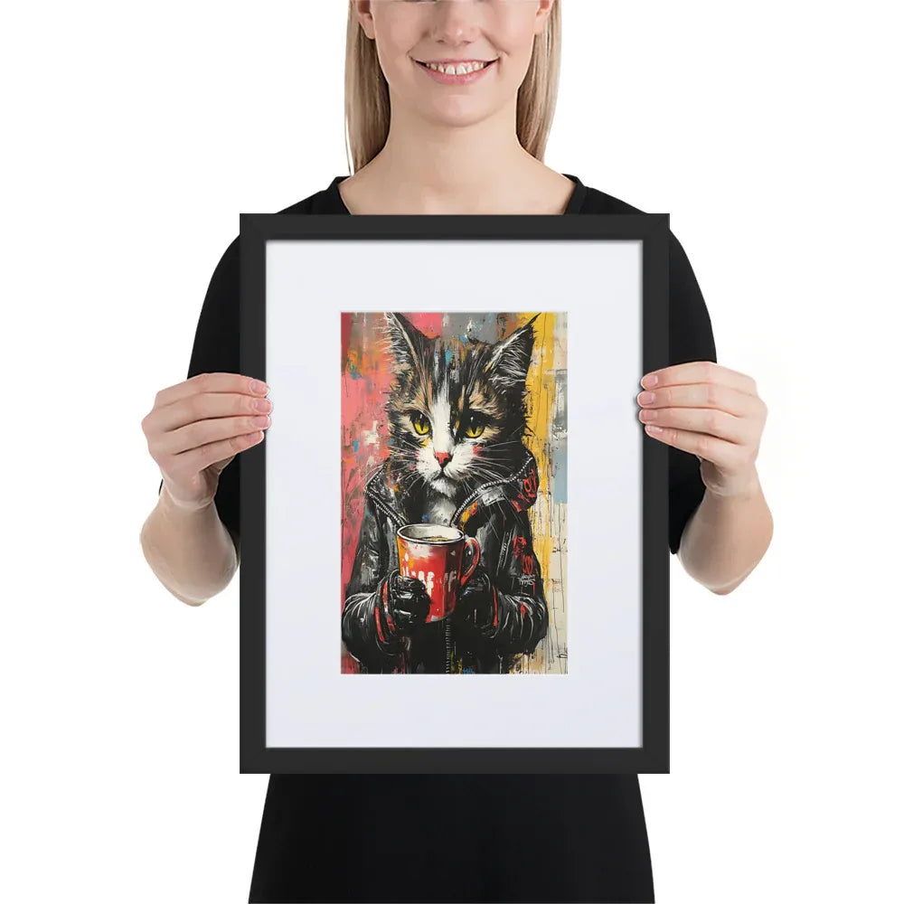 street-art-feline-v6-gerahmtes-poster-gerahmtes-poster-jlr-design-3 - JLR Design