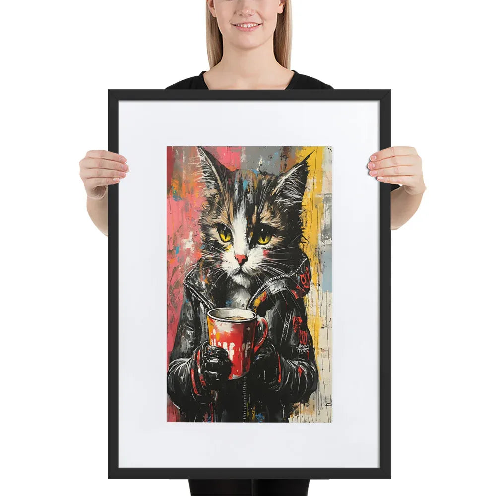 street-art-feline-v6-gerahmtes-poster-gerahmtes-poster-jlr-design-4 - JLR Design