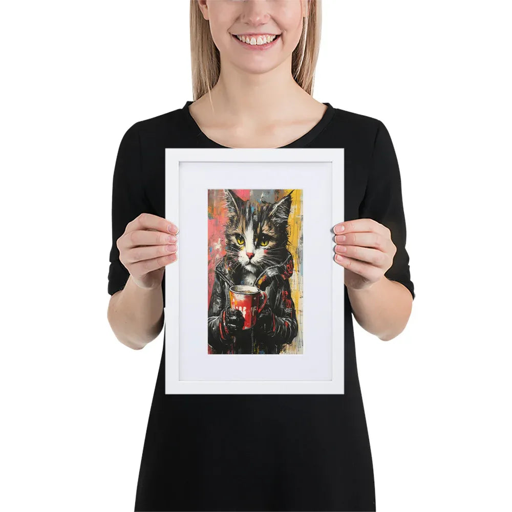 street-art-feline-v6-gerahmtes-poster-gerahmtes-poster-jlr-design-5 - JLR Design