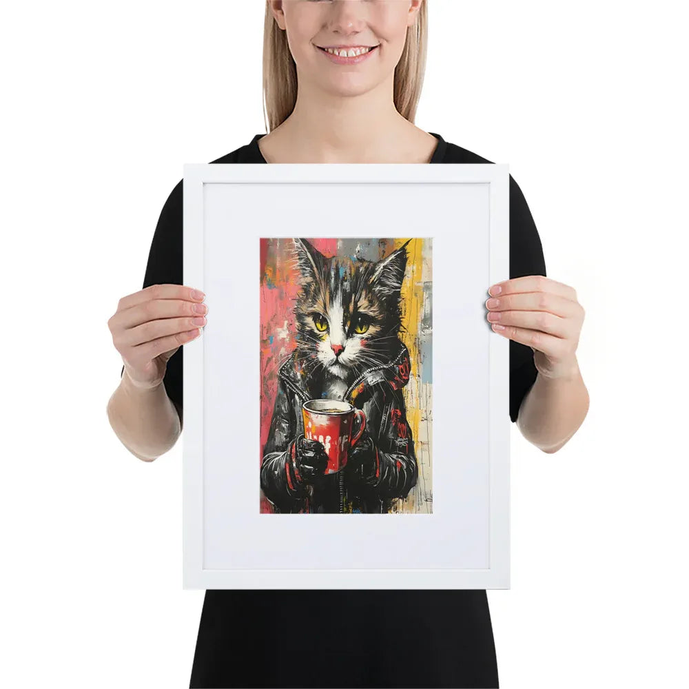 street-art-feline-v6-gerahmtes-poster-gerahmtes-poster-jlr-design-6 - JLR Design