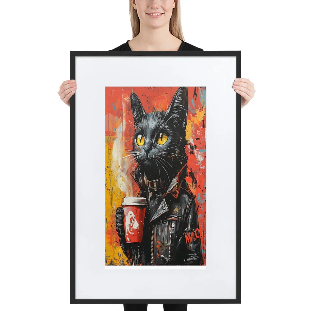 street-art-feline-v7-gerahmtes-poster-gerahmtes-poster-jlr-design-1 - JLR Design
