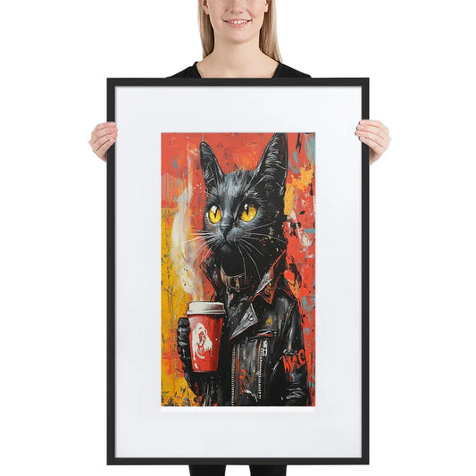 street-art-feline-v7-gerahmtes-poster-gerahmtes-poster-jlr-design-1 - JLR Design
