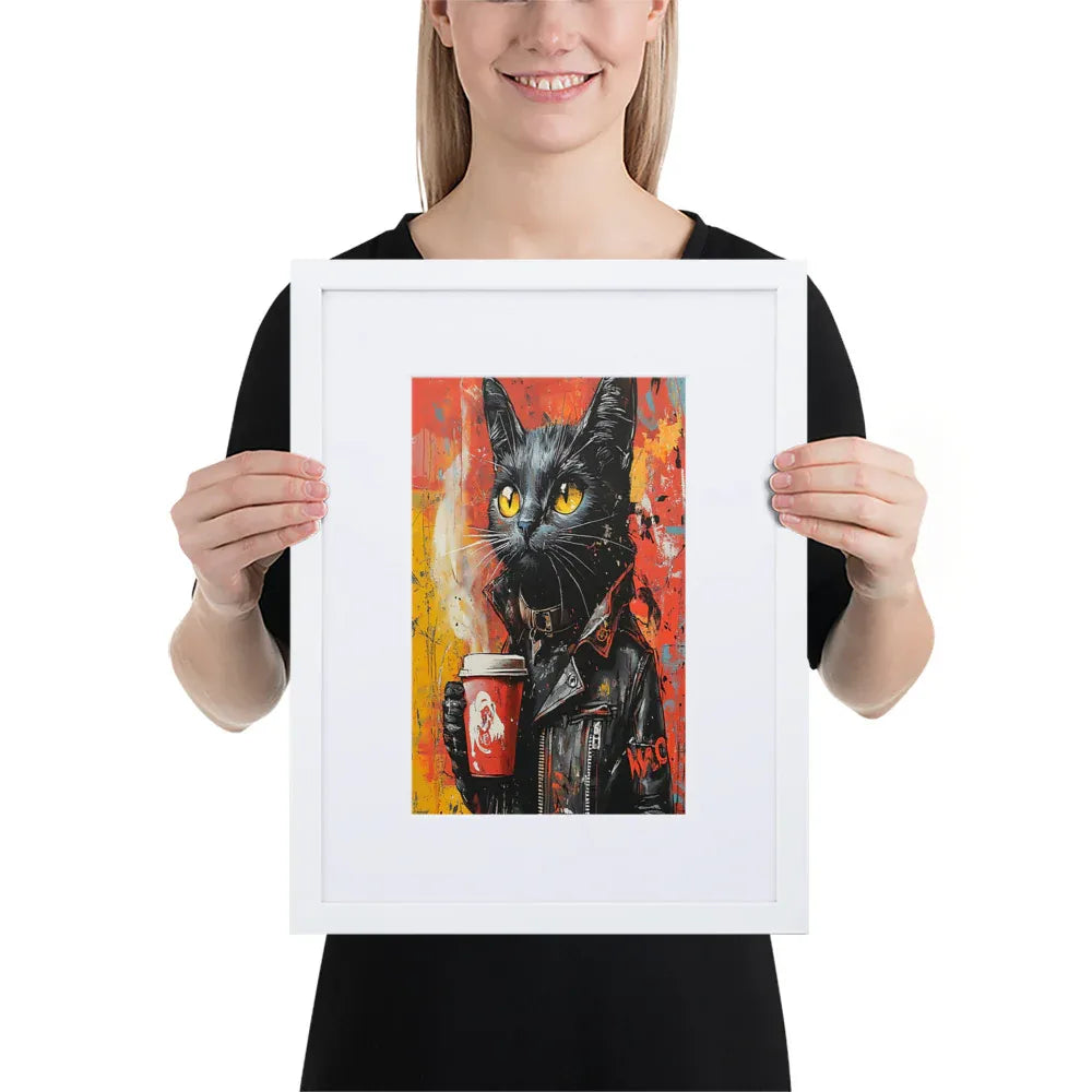 street-art-feline-v7-gerahmtes-poster-gerahmtes-poster-jlr-design-6 - JLR Design
