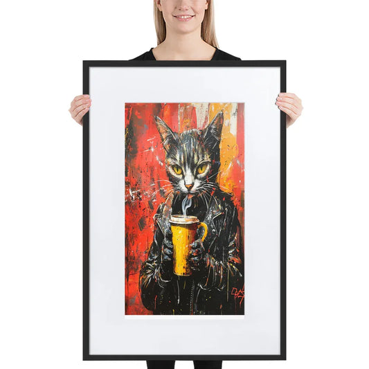 street-art-feline-v8-gerahmtes-poster-gerahmtes-poster-jlr-design-1 - JLR Design