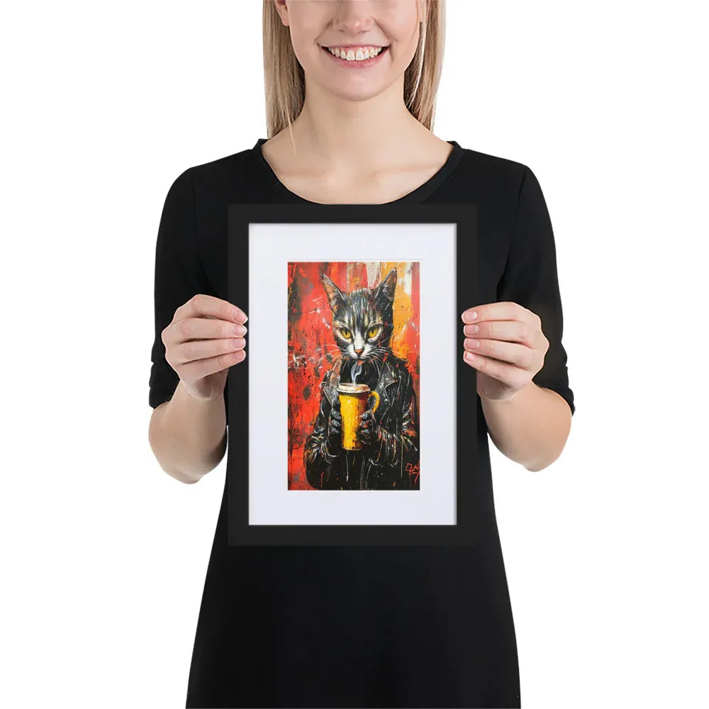 street-art-feline-v8-gerahmtes-poster-gerahmtes-poster-jlr-design-2 - JLR Design