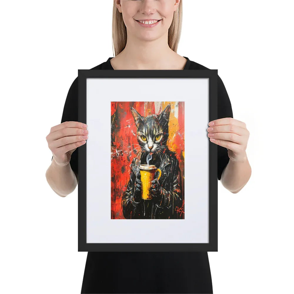 street-art-feline-v8-gerahmtes-poster-gerahmtes-poster-jlr-design-3 - JLR Design