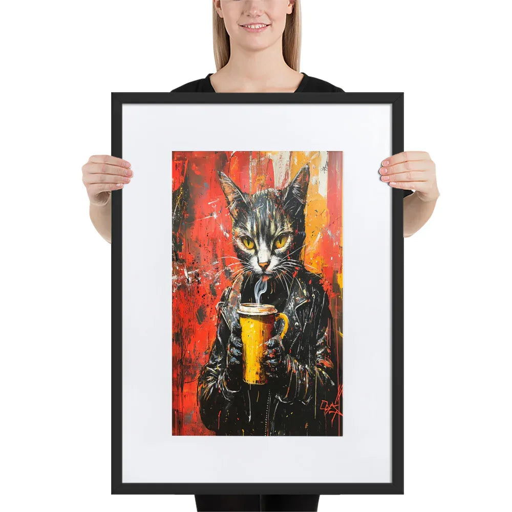 street-art-feline-v8-gerahmtes-poster-gerahmtes-poster-jlr-design-4 - JLR Design