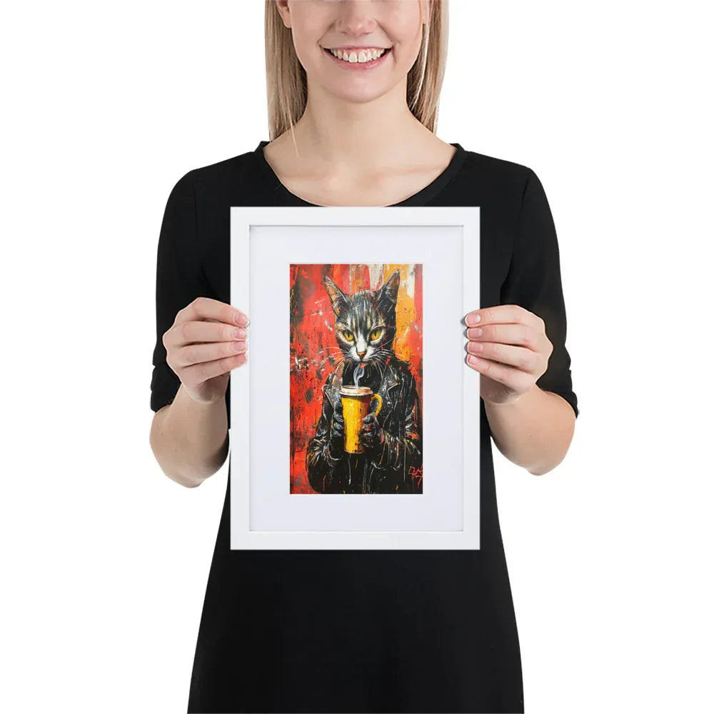 street-art-feline-v8-gerahmtes-poster-gerahmtes-poster-jlr-design-5 - JLR Design