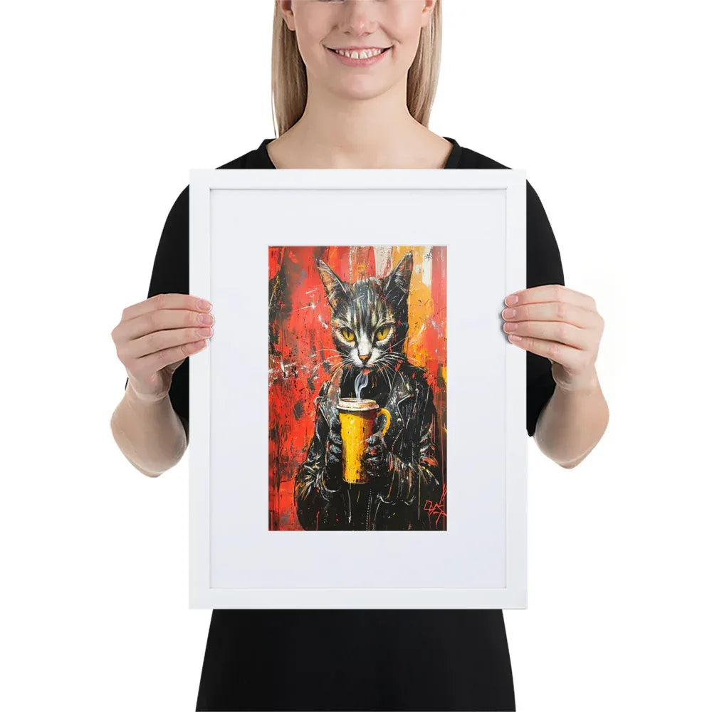 street-art-feline-v8-gerahmtes-poster-gerahmtes-poster-jlr-design-6 - JLR Design