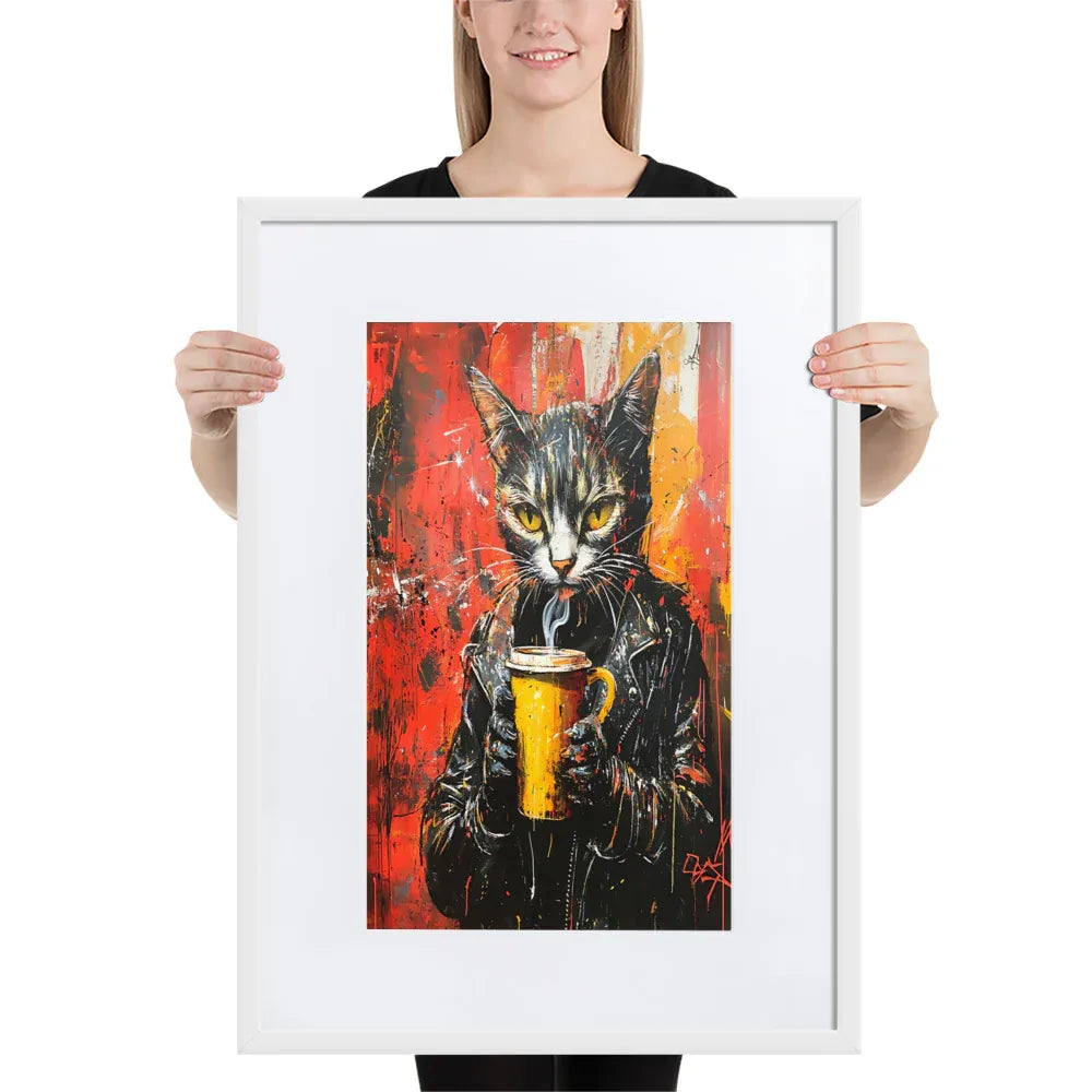 street-art-feline-v8-gerahmtes-poster-gerahmtes-poster-jlr-design-7 - JLR Design