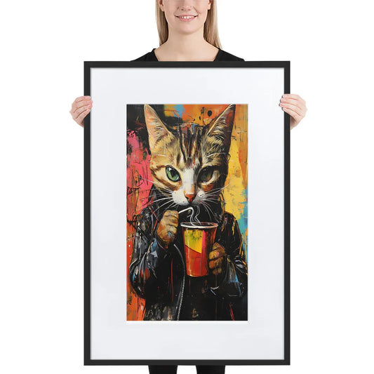 street-art-feline-v9-gerahmtes-poster-gerahmtes-poster-jlr-design-1 - JLR Design
