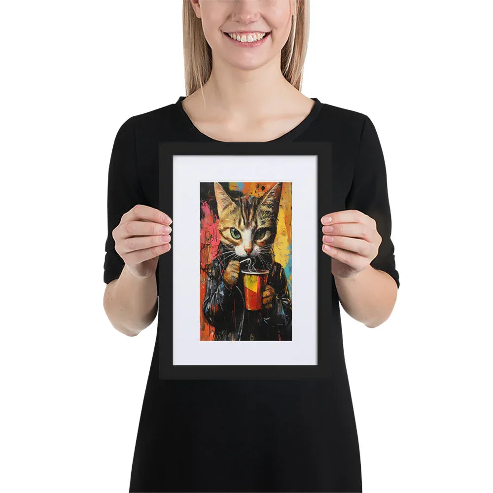 street-art-feline-v9-gerahmtes-poster-gerahmtes-poster-jlr-design-2 - JLR Design