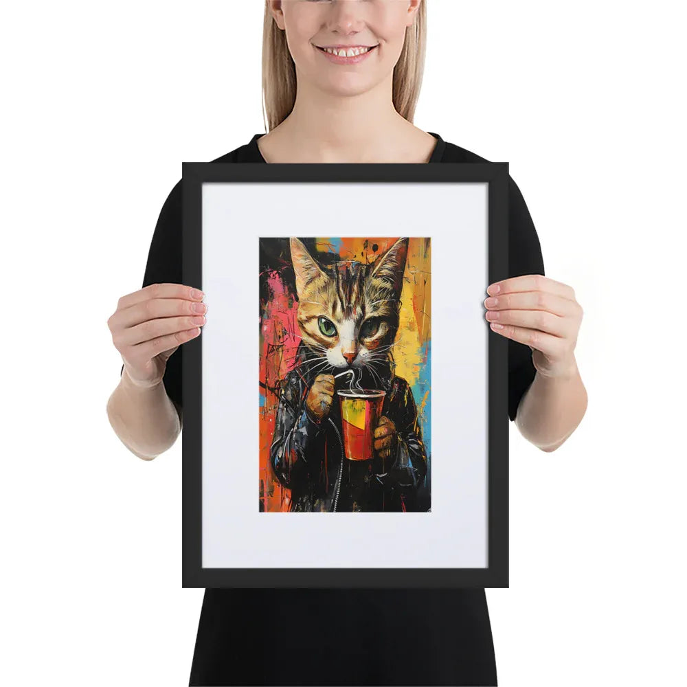 street-art-feline-v9-gerahmtes-poster-gerahmtes-poster-jlr-design-3 - JLR Design