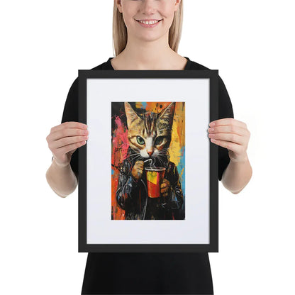 street-art-feline-v9-gerahmtes-poster-gerahmtes-poster-jlr-design-3 - JLR Design
