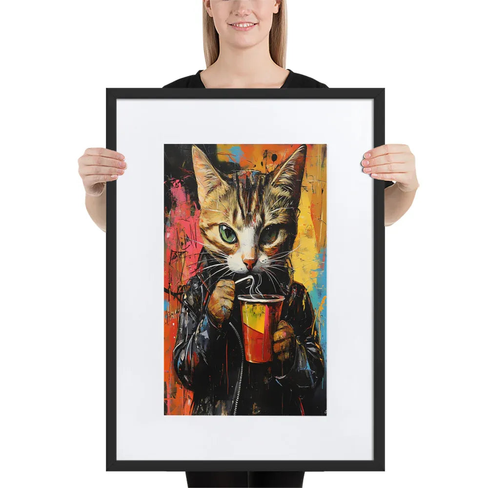 street-art-feline-v9-gerahmtes-poster-gerahmtes-poster-jlr-design-4 - JLR Design