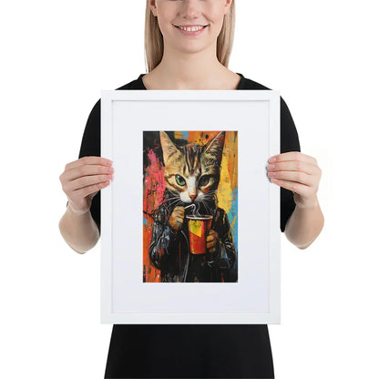 street-art-feline-v9-gerahmtes-poster-gerahmtes-poster-jlr-design-6 - JLR Design