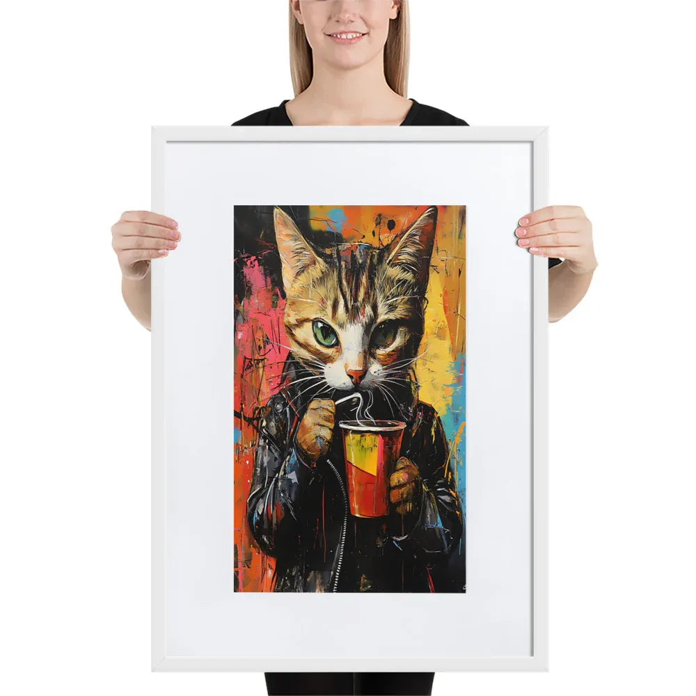 street-art-feline-v9-gerahmtes-poster-gerahmtes-poster-jlr-design-7 - JLR Design