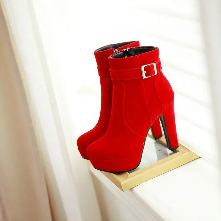stylische-damen-winter-heels-mit-schnalle-and-absatz-high-heels-jlr-design-42 - JLR Design