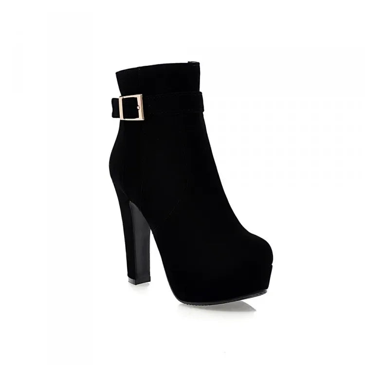 stylische-damen-winter-heels-mit-schnalle-and-absatz-high-heels-jlr-design-5 - JLR Design