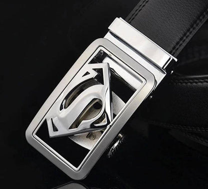 superman-ledergurtel-fur-herren-echtleder-mit-automatischer-logo-schnalle-gurtel-jlr-design-1 - JLR Design
