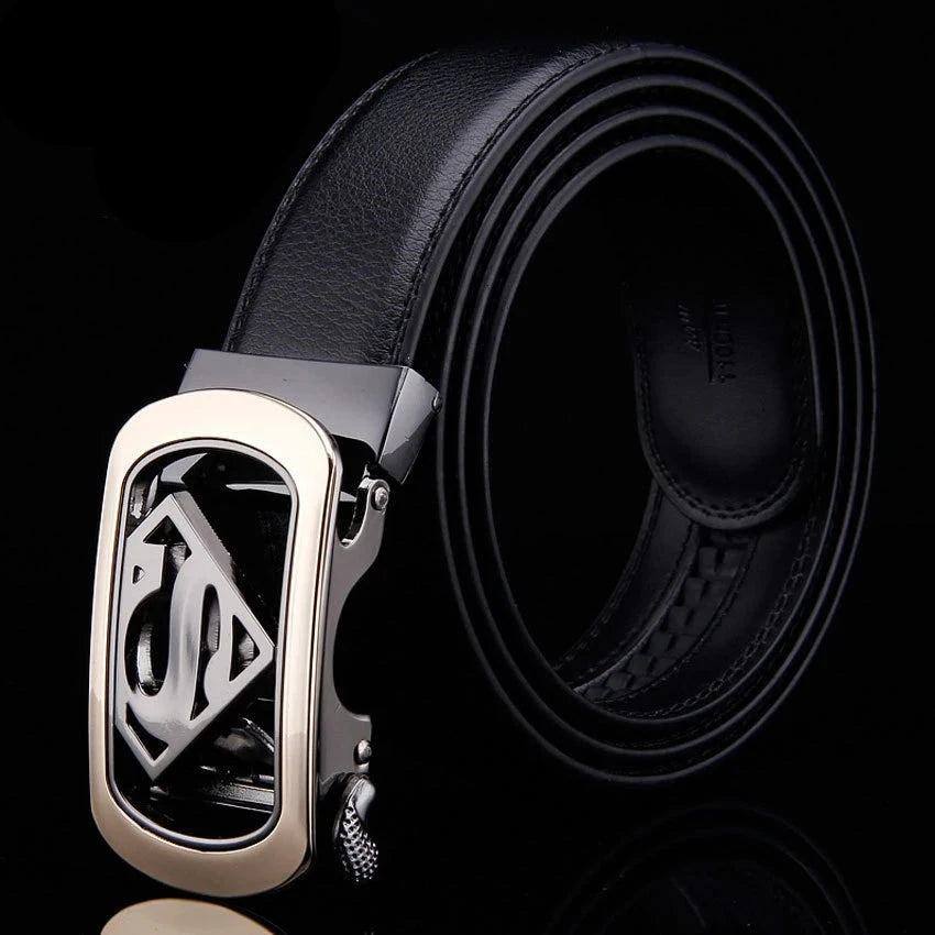 superman-ledergurtel-fur-herren-echtleder-mit-automatischer-logo-schnalle-gurtel-jlr-design-4 - JLR Design