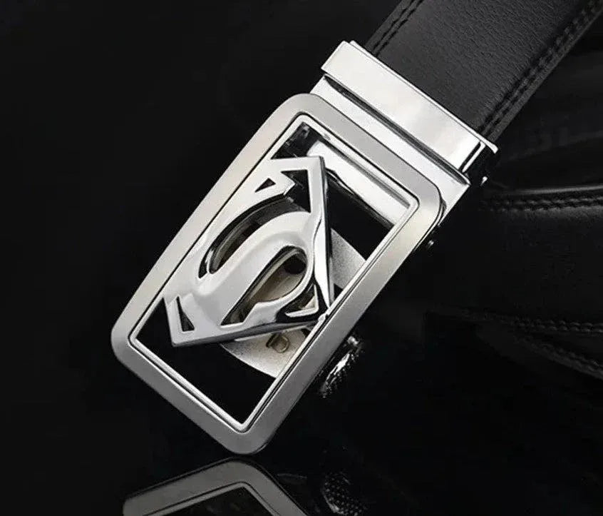 superman-ledergurtel-fur-herren-echtleder-mit-automatischer-logo-schnalle-gurtel-jlr-design-9 - JLR Design