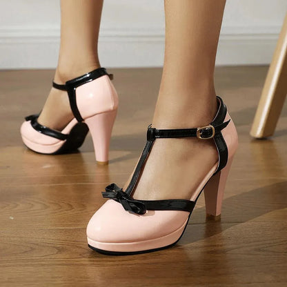 t-riemen-high-heels-round-toe-mit-schleife-high-heels-jlr-design-13 - JLR Design