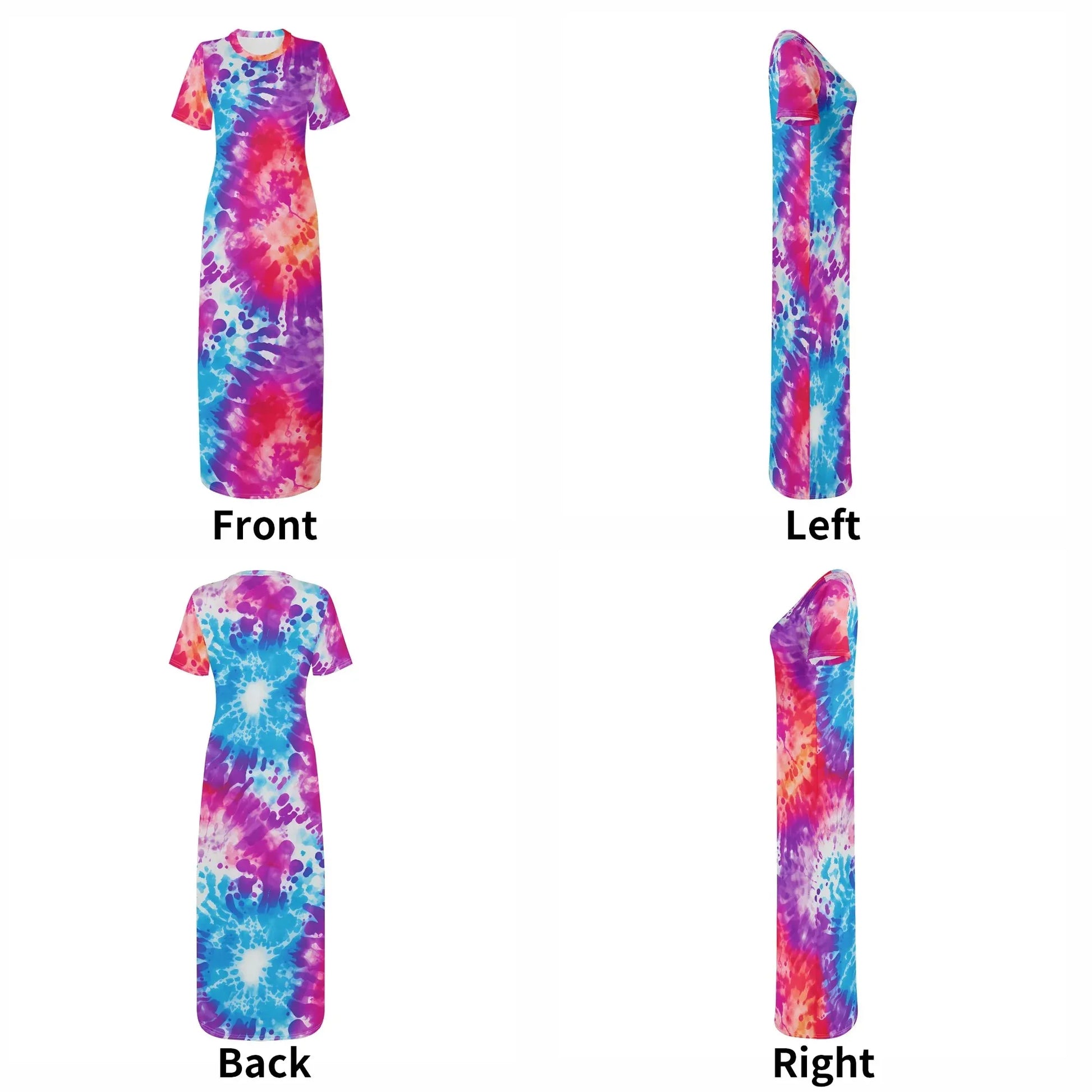 tie-dye-short-sleeve-long-dress-long-dress-jlr-design-7 - JLR Design