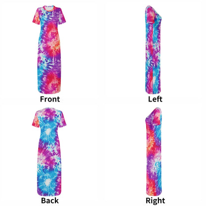 tie-dye-short-sleeve-long-dress-long-dress-jlr-design-7 - JLR Design