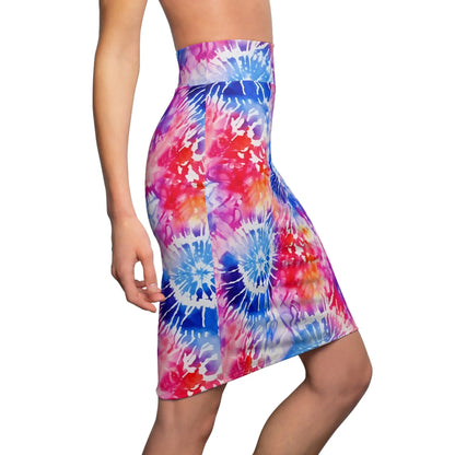 tie-dye-v1-bleistiftrock-fur-damen-eleganter-mid-waist-rock-mit-stretch-komfort-bleistiftrock-jlr-design-3 - JLR Design