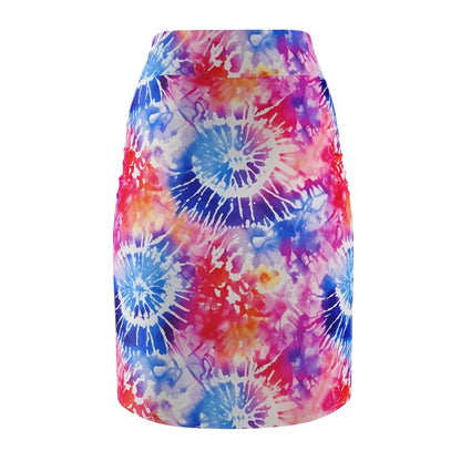 tie-dye-v1-bleistiftrock-fur-damen-eleganter-mid-waist-rock-mit-stretch-komfort-bleistiftrock-jlr-design-5 - JLR Design