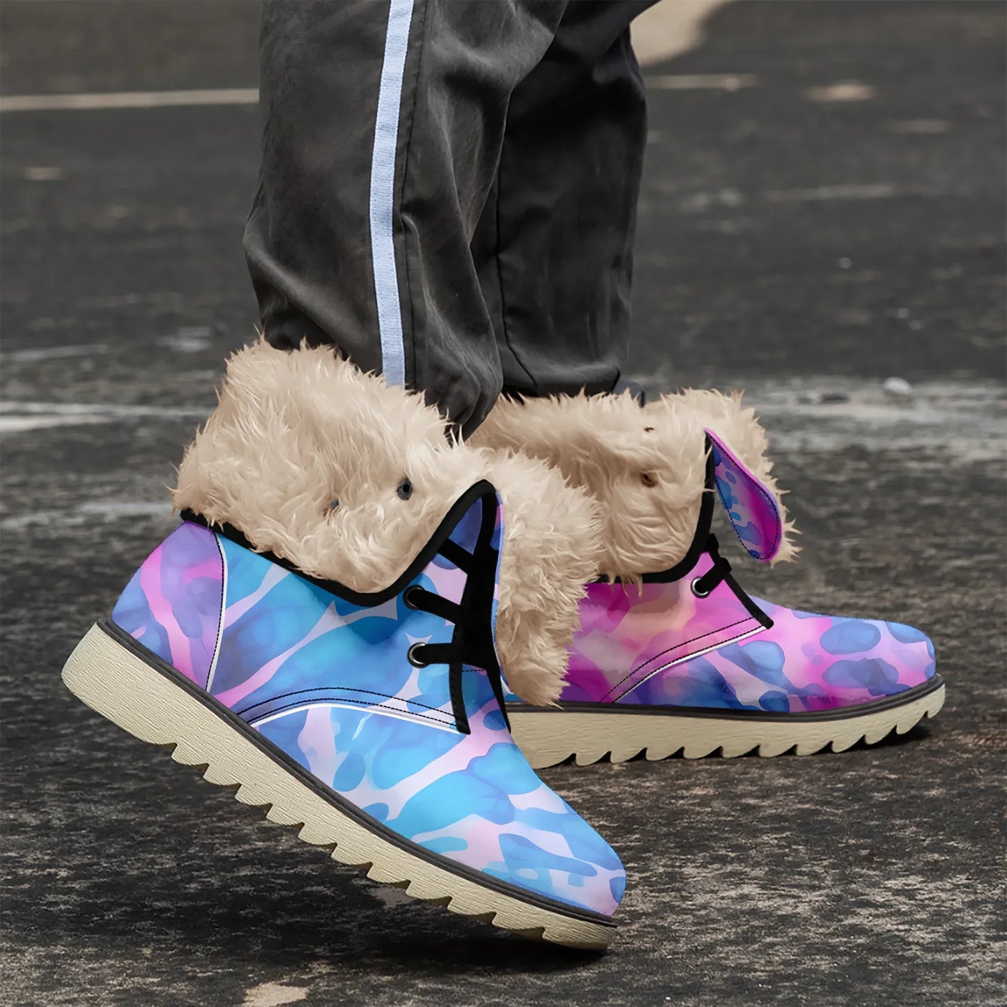 tie-dye-v1-chic-boots-mit-pluschfutter-stiefel-jlr-design-1 - JLR Design