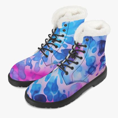 tie-dye-v1-faux-fur-leder-boots-boots-jlr-design-2 - JLR Design