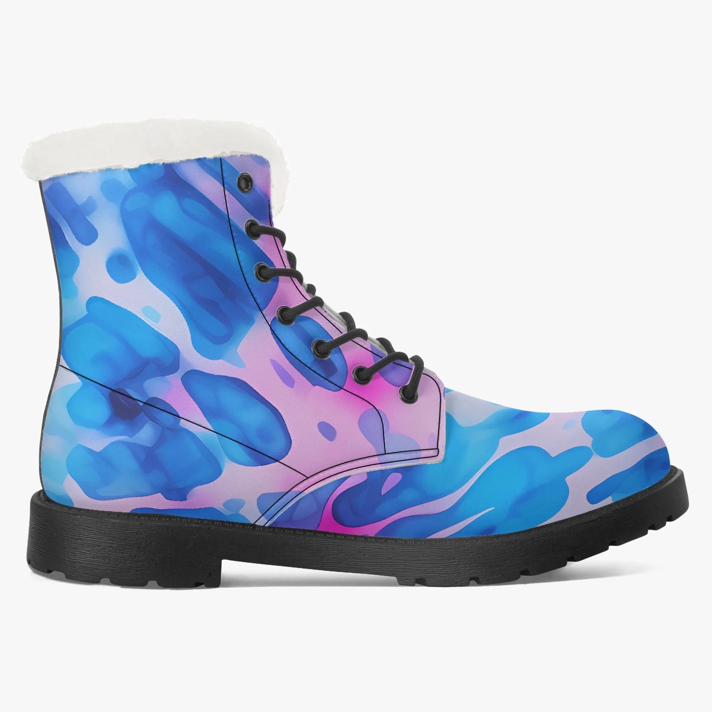 tie-dye-v1-faux-fur-leder-boots-boots-jlr-design-8 - JLR Design