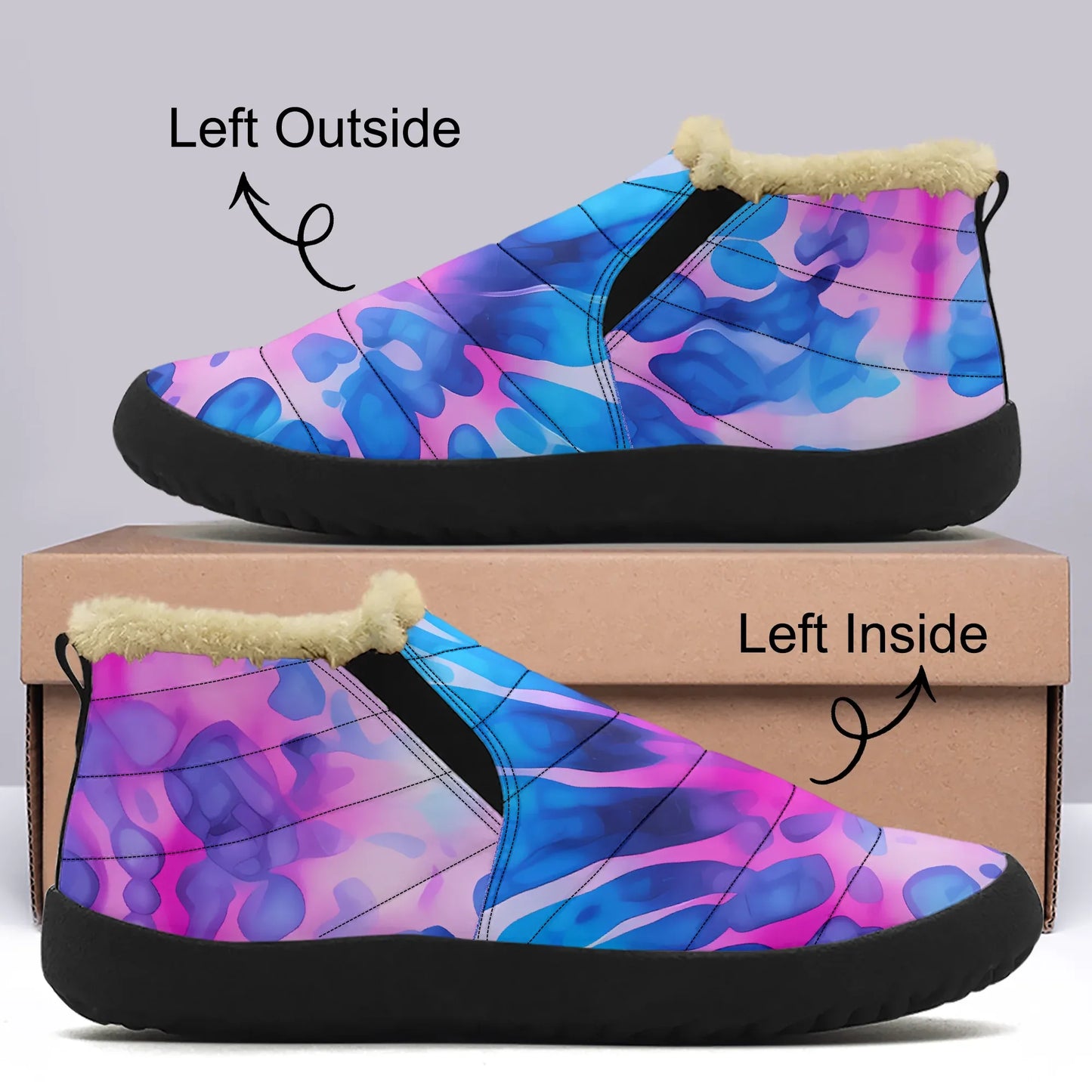 tie-dye-v1-faux-fur-slipper-slipper-jlr-design-1 - JLR Design