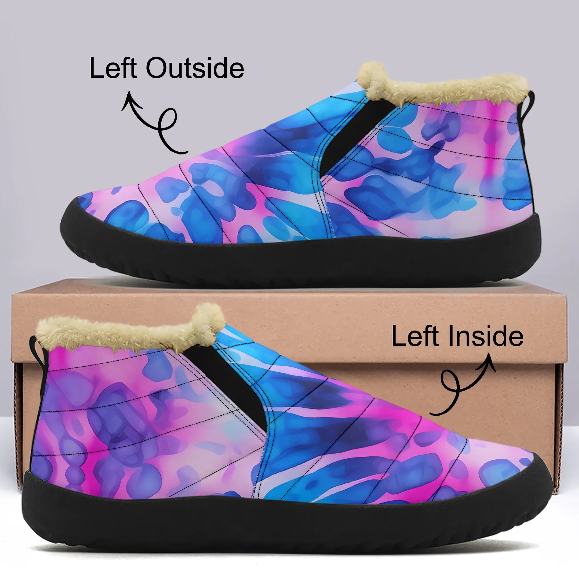tie-dye-v1-faux-fur-slipper-slipper-jlr-design-1 - JLR Design