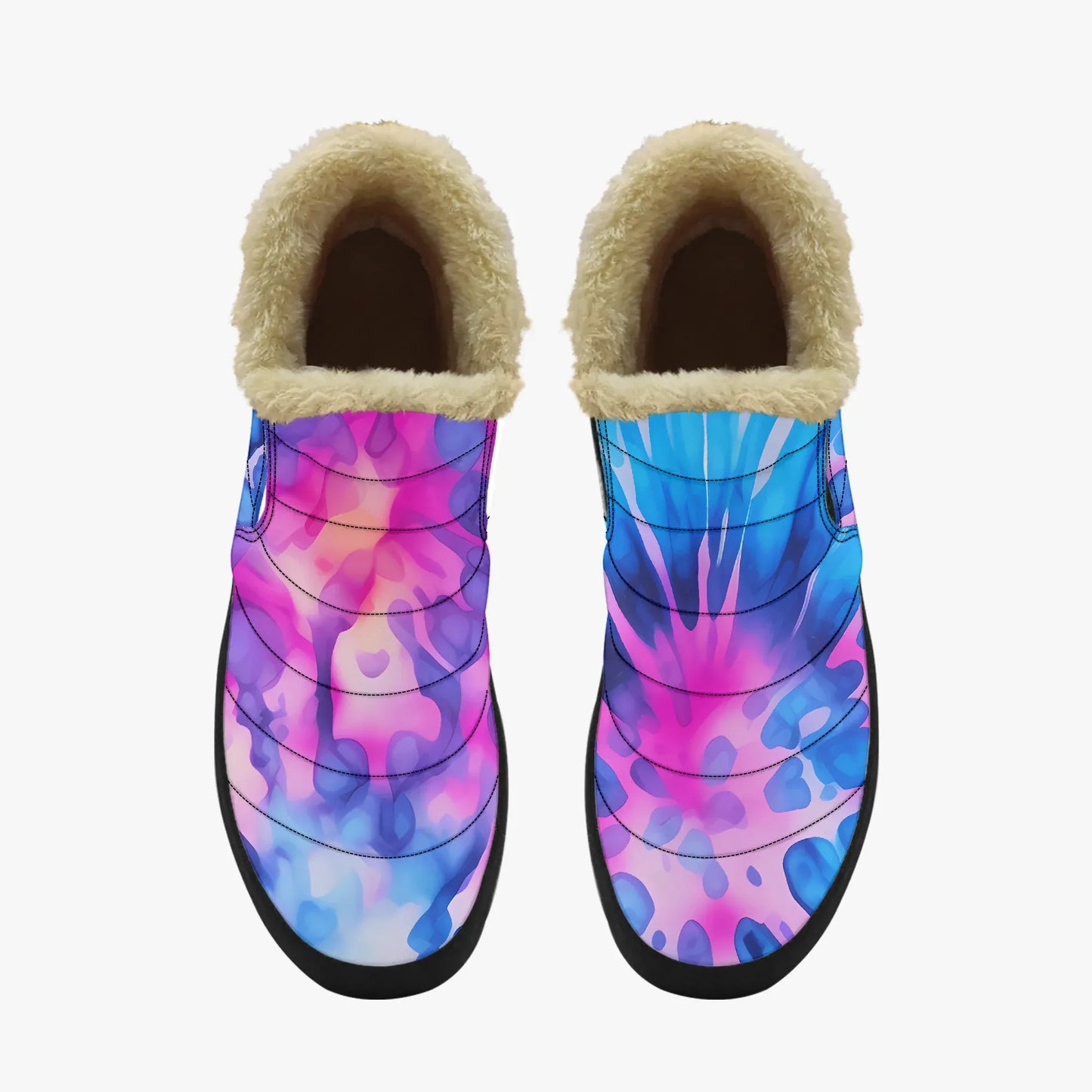 tie-dye-v1-faux-fur-slipper-slipper-jlr-design-5 - JLR Design