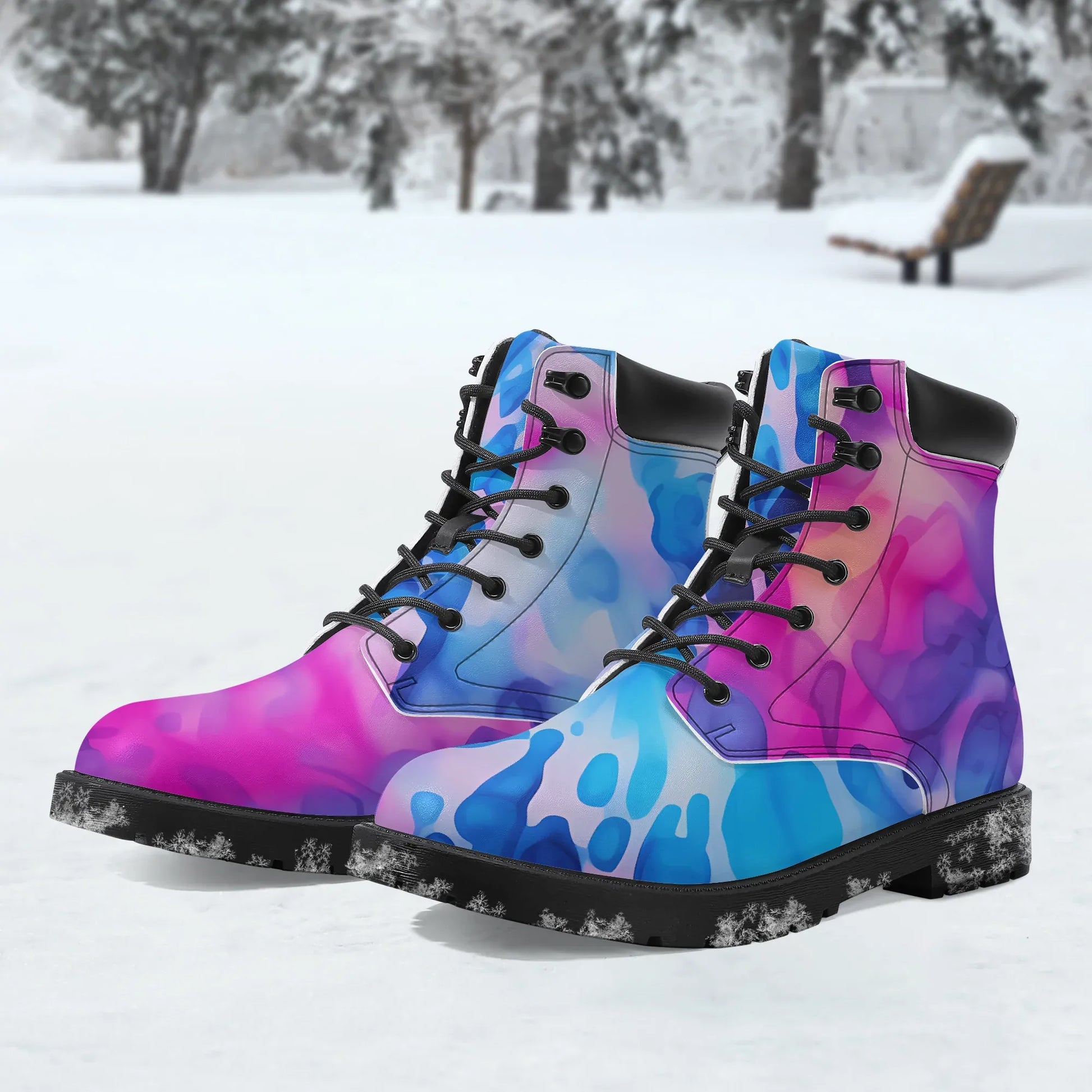 tie-dye-v1-leder-boots-or-stylische-und-warme-winterstiefel-boots-jlr-design-1 - JLR Design