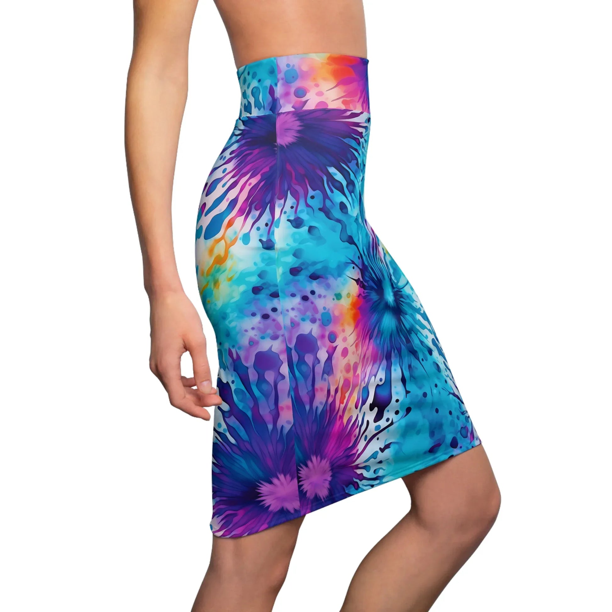 tie-dye-v2-bleistiftrock-fur-damen-eleganter-mid-waist-rock-mit-stretch-komfort-bleistiftrock-jlr-design-3 - JLR Design