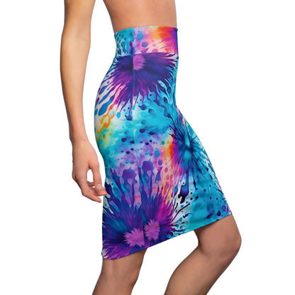 tie-dye-v2-bleistiftrock-fur-damen-eleganter-mid-waist-rock-mit-stretch-komfort-bleistiftrock-jlr-design-3 - JLR Design