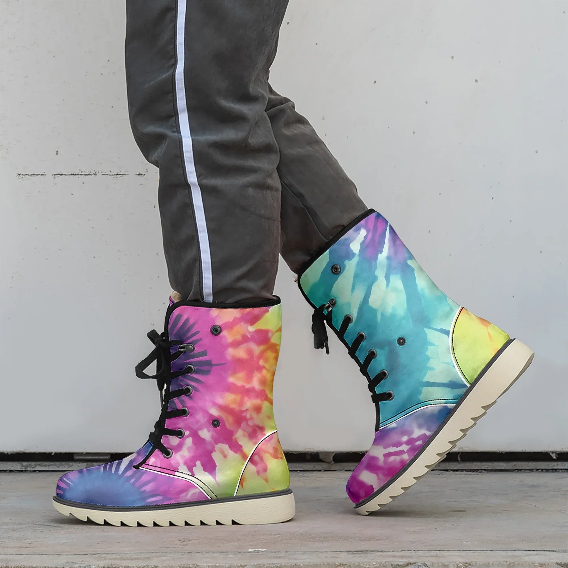 tie-dye-v2-chic-boots-mit-pluschfutter-stiefel-jlr-design-2 - JLR Design