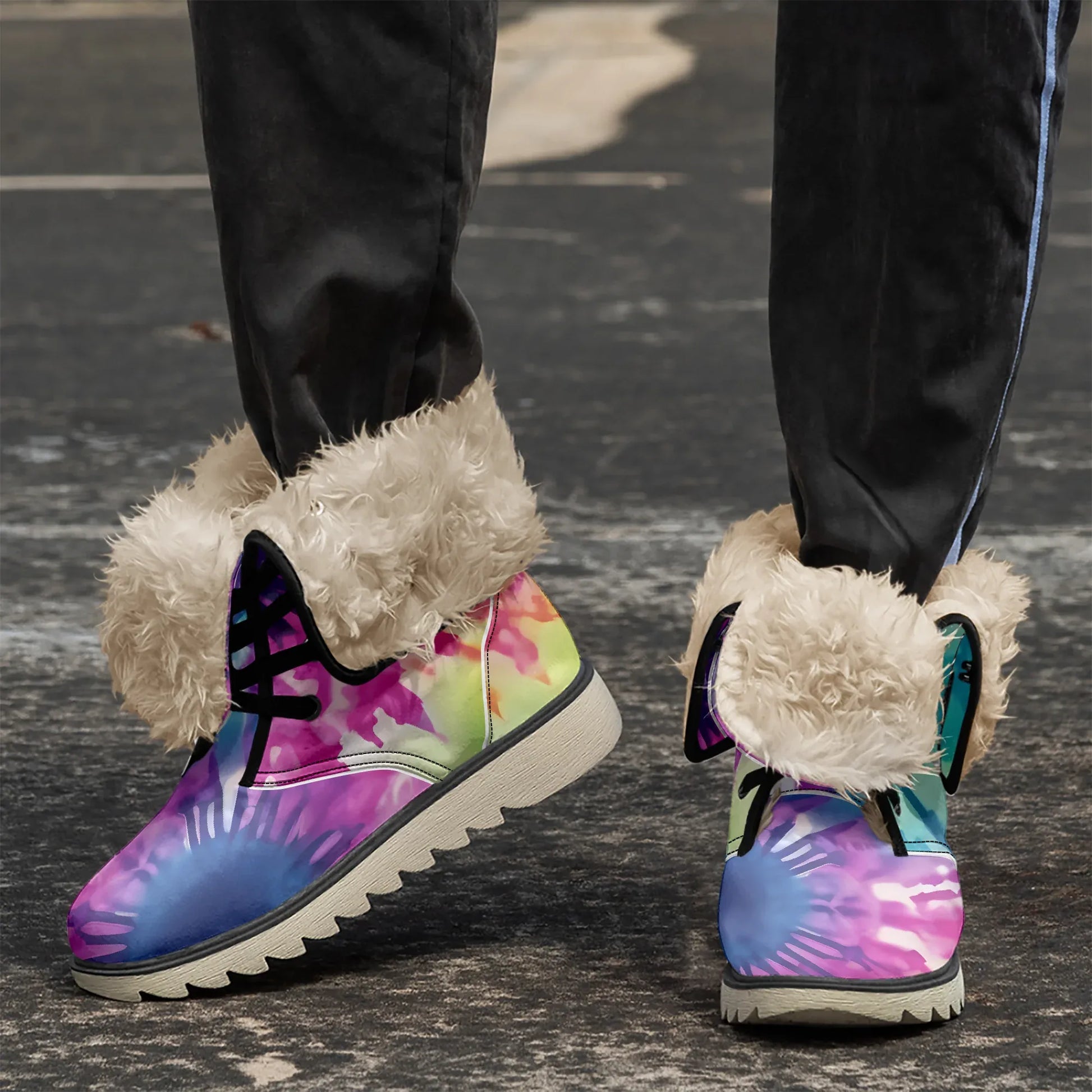 tie-dye-v2-chic-boots-mit-pluschfutter-stiefel-jlr-design-3 - JLR Design