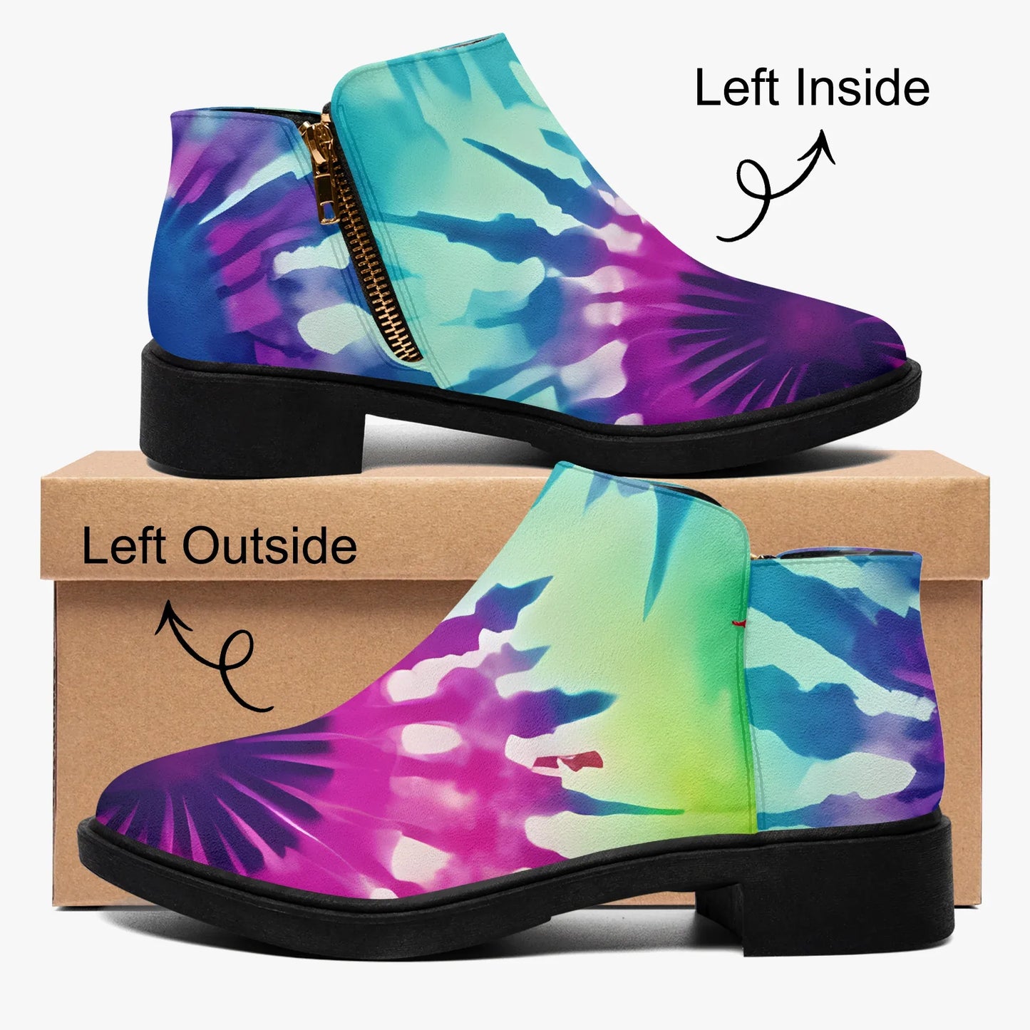 tie-dye-v2-elegante-reissverschluss-stiefeletten-stiefeletten-jlr-design-4 - JLR Design