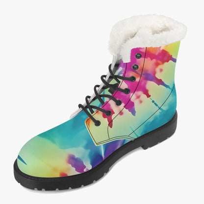 tie-dye-v2-faux-fur-leder-boots-boots-jlr-design-3 - JLR Design